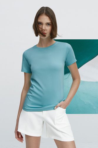 Camiseta básica ICE de mujer azul glaciar - Sepiia - Modalova