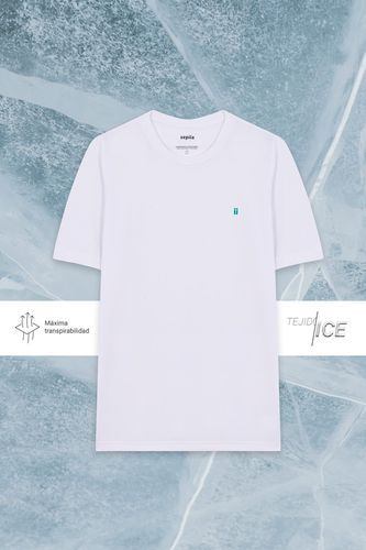 Camiseta hombre blanca ICE - Sepiia - Modalova