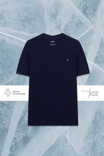 Camiseta hombre azul marino ICE - Sepiia - Modalova