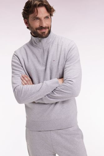 Sweatshirt À Col Montant Zippé En Molleton Coton - Eden Park - Modalova