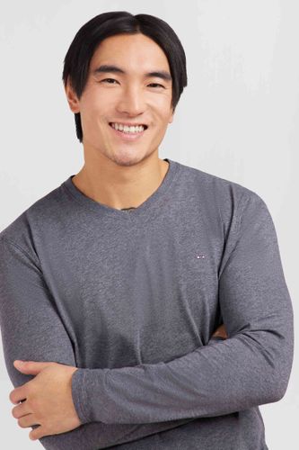 T-shirt Col V À Manches Longues - EDEN PARK - Modalova