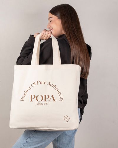 Tote Bag Jasmine Pique Beige U - POPA - Modalova