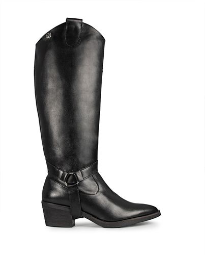 Bota Tacón Raney Piel Negro 36 - POPA - Modalova