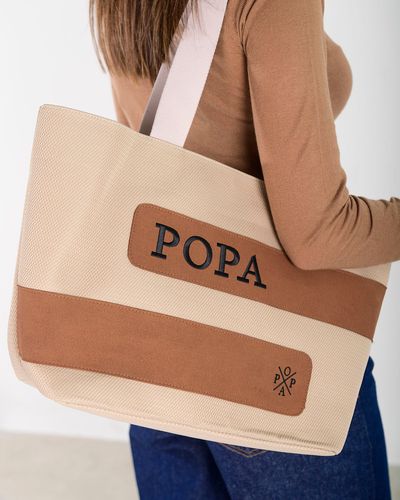 Bolso Shopper Bella Marrón U - POPA - Modalova