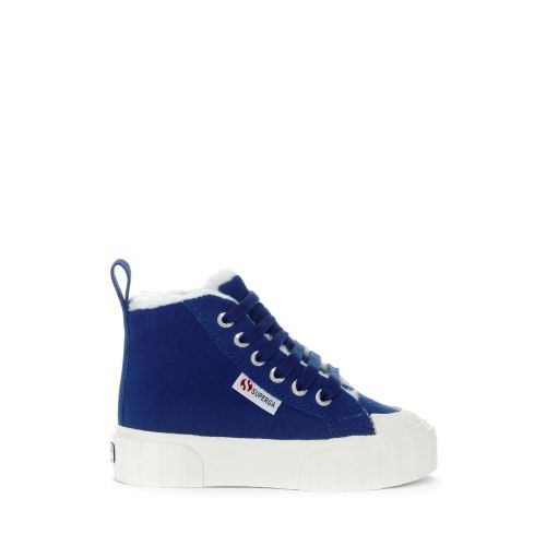 KIDS STRIPE SUEDE - Deportivas - Corte medio - Niños unisex - AZUL ROYAL - Superga - Modalova