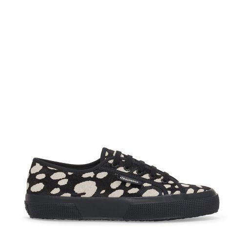 DK DALMATIAN CALF HAIR - Le - Low Cut - Woman - BLACK-BEIGE - Superga - Modalova