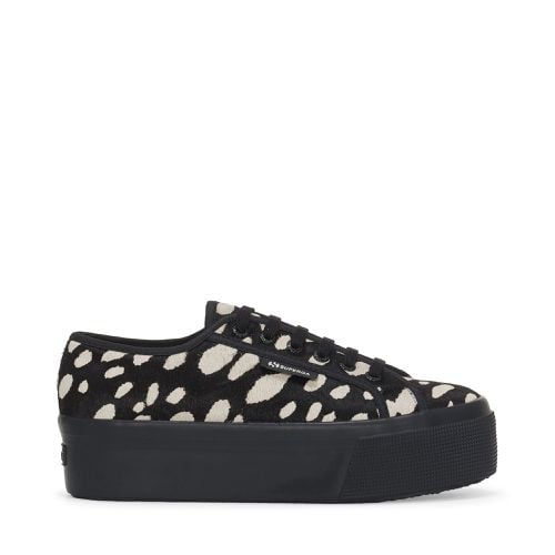 DK DALMATIAN CALF HAIR - Lady Shoes - Wedge - Woman - BLACK-BEIGE - Superga - Modalova