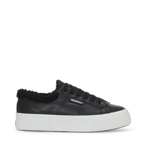 Platform Vegan Material - Scarpe - Sneakers - Nero - Donna - 35 - Superga - Modalova