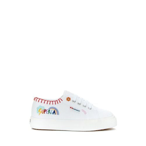 KIDS FUNNY LOGO - Zapatos Mujer - Cuña - Niña - BLANCO-MULTICOLOR VARIABLE CLARO - Superga - Modalova