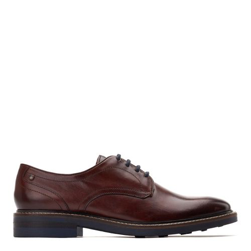 Mens Mawley Washed Leather Derby Shoes UK 11 - Base London - Modalova