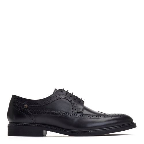 ™ Mens Castello Waxy Leather Brogue Shoes UK 11 - Base London - Modalova