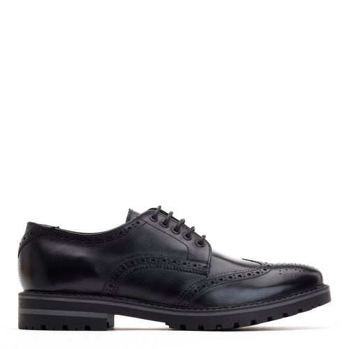 Mens Gibbs Waxy Leather Brogue Shoes UK 10 - Base London - Modalova