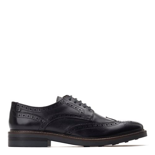 ™ Mens Hatfield Waxy Leather Brogue Shoes UK 10 - Base London - Modalova