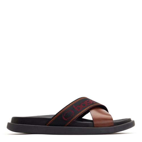 ™ Mens Oracle Waxy Leather Slide Sandal UK 12 - Base London - Modalova