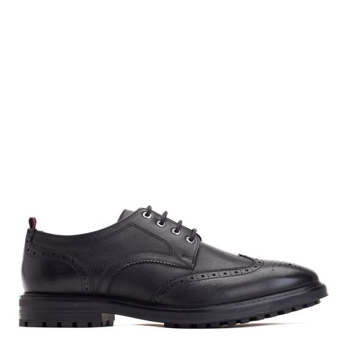 ™ Mens Yukon Grain Leather Brogue Shoes UK 7 - Base London - Modalova