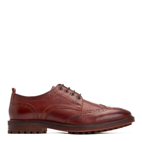 ™ Mens Yukon Grain Leather Brogue Shoes UK 11 - Base London - Modalova