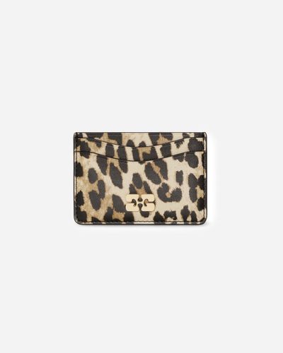 Bou Card Holder Print ONE SIZE - Leopard - Ganni - Modalova