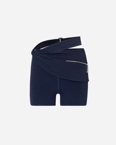 Nike x JACQUEMUS Layered Shorts DARK OBSIDIAN - M - NIKE QS/TZ - Modalova