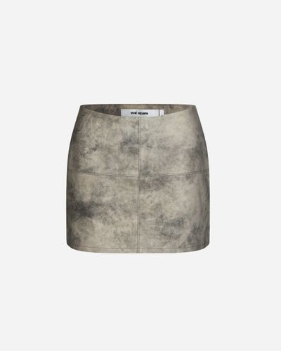 Beat Leather Skirt | skirts L - Stone - Oval Square - Modalova