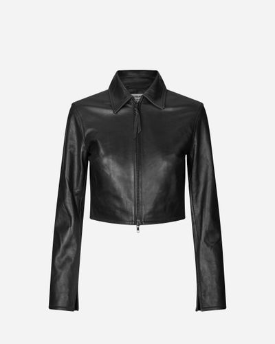 Roadie Leather Zip Blouse M - Oval Square - Modalova