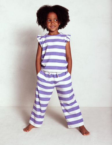 Top décontracté en éponge-Ivoire doux/violet aster - Boden - Modalova