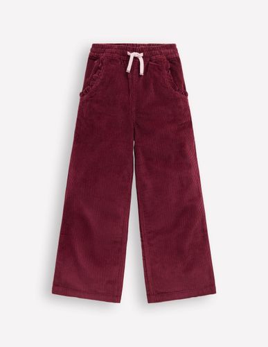 Pantalon décontracté en velours côtelé-Glycine profond - Boden - Modalova