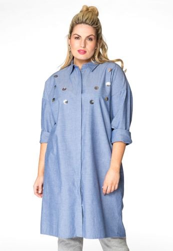 Bluse Blume Pailletten Chambray - Yoek - Modalova