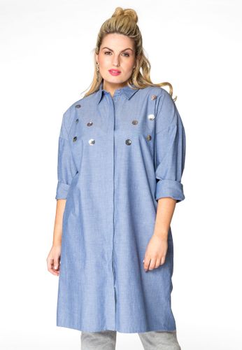 Bluse Blume Pailletten Chambray - Yoek - Modalova