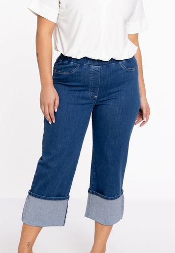 Cropped-Jeans mit Umschlag - Yoek - Modalova