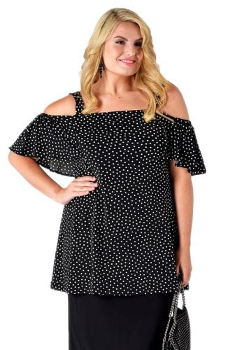 Top flare schulterfrei DOTS - Yoek - Modalova