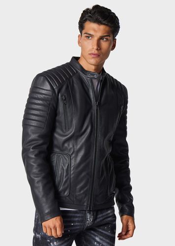 Mens Tracks Leather Jacket - / S - Police - Modalova