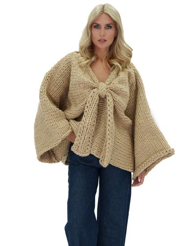 Chunky Bow Sweater - Mumshandmade - Modalova