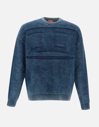 Blauer Batik-Rundhalsausschnitt-Pullover - Diesel - Modalova