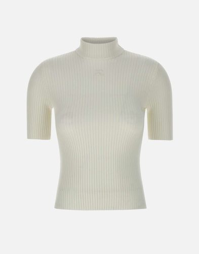 Wiederauflage Weiß Gerippter Strickpullover - Courreges - Modalova