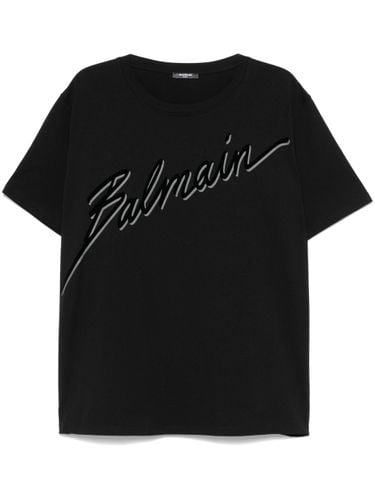 Bio Schwarzes Rundhals-T-Shirt - Balmain - Modalova