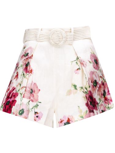 Blumenmuster Hohe Taillen Shorts - Zimmermann - Modalova