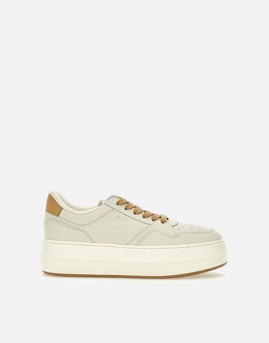 Hochhaus Beige Leder Damen Sneakers - Hogan - Modalova