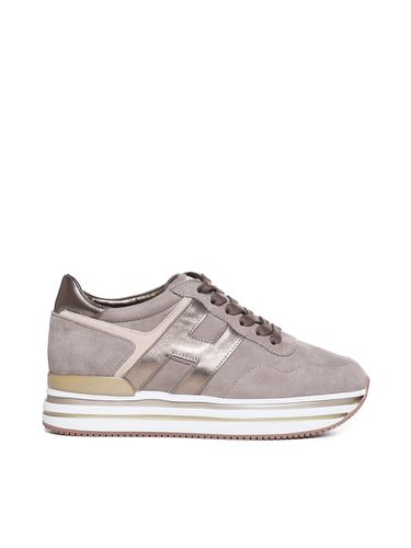 Wildleder Metallic Sneaker in Sumpf - Hogan - Modalova