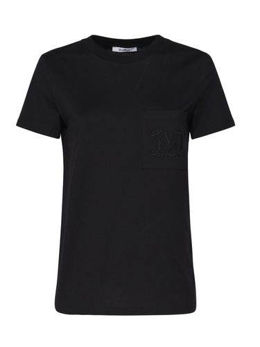 Schwarzes reines Baumwoll-T-Shirt für Frauen - Max Mara - Modalova