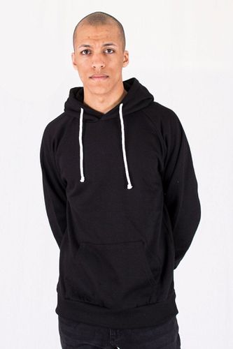 Raglan basic Hoodie - Schwarz - Male - TeeShoppen - Modalova