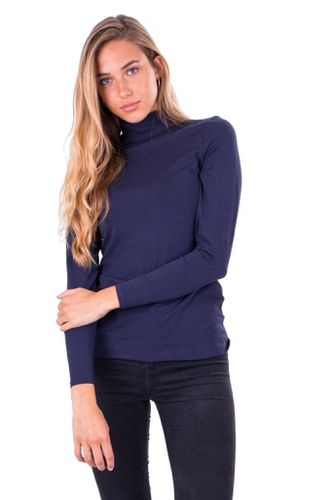 Rollkragenpullover - Marine - TeeShoppen - Modalova