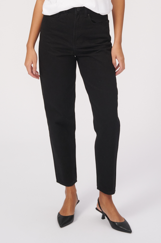 The Original Performance Mom Jeans - Schwarzer Denim - Damen - TeeShoppen - Modalova