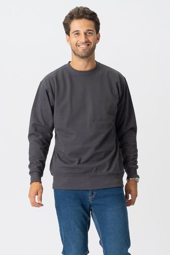 Basic Crewneck - Dunkelgrau - Male - TeeShoppen - Modalova