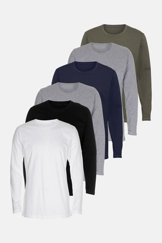 Basic Langarm T -Shirt - Paketangebot - Mann - TeeShoppen - Modalova