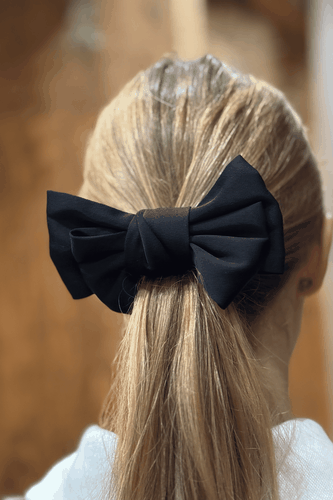 Double Bow Scrunchie - Schwarz - TeeShoppen - Modalova