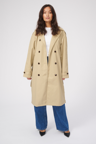 Linea Trenchcoat - Beige - Damen - TeeShoppen - Modalova