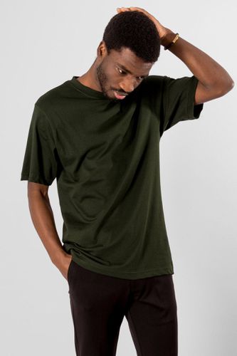 Oversized T -Shirt - dunkelgrün - Mann - TeeShoppen - Modalova