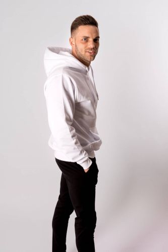 Basic Hoodie - Weiß - Mann - TeeShoppen - Modalova