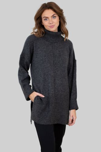 Tatiana Roll Hals Pullover - Dunkelgrau - ONLY - Modalova