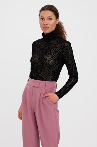 Koko High Neck Top - Schwarzer Tiger - Vero Moda - Modalova